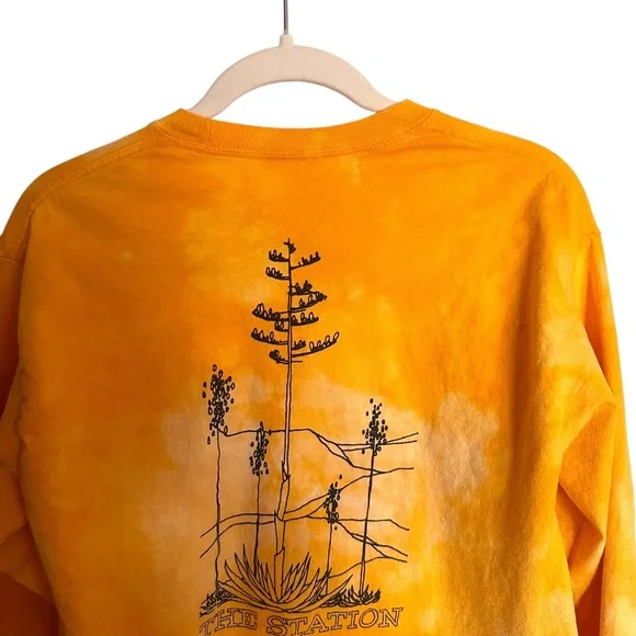 Joshua Tree T-Shirt by The Station Gold Tie Dye Long Sleeve Medium - Picture 7 of 10
